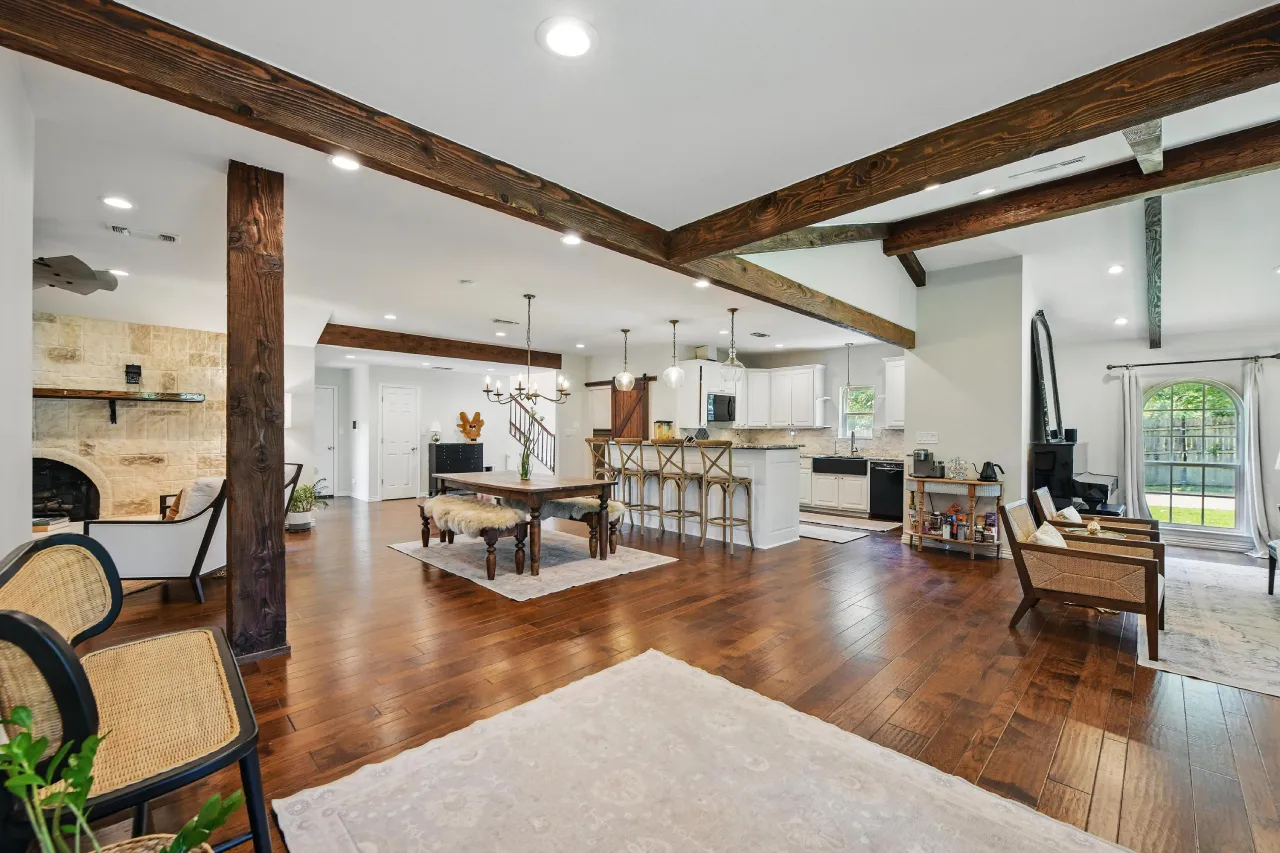Colleyville TX full house remodel with open-concept kitchen
