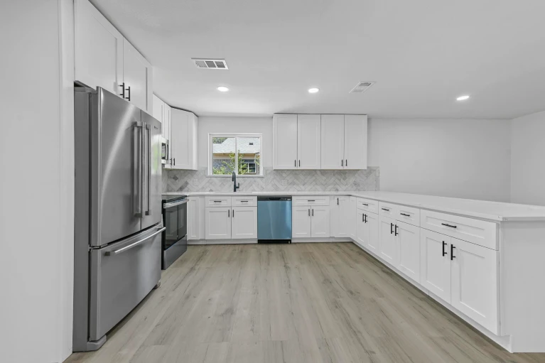 Spring Valley Drive Bedford TX white shaker kitchen
