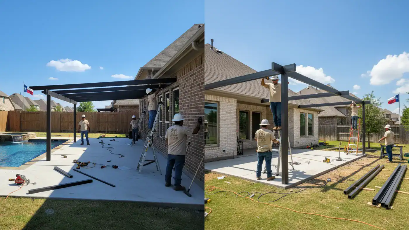 DFW patio cover installers — outdoor living build